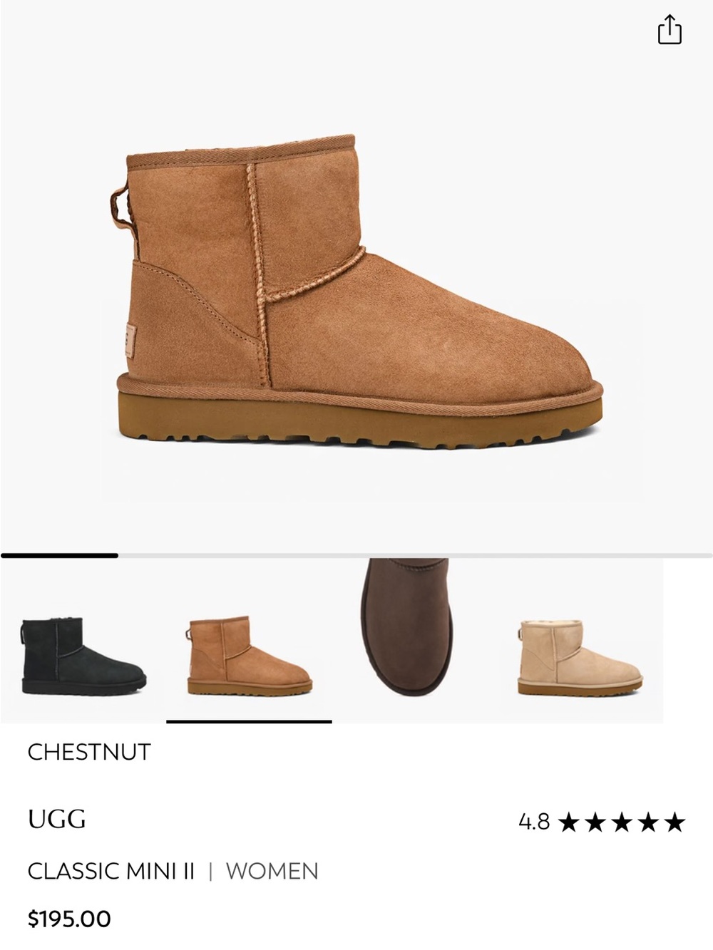 UGG Chestnut Classic Mini - Picture 8 of 8